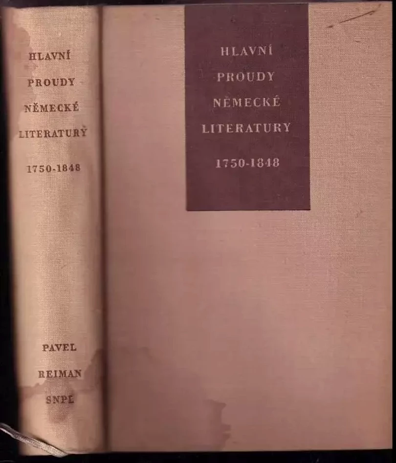 Hlavní proudy německé literatury (Pavel Reiman, 1958)