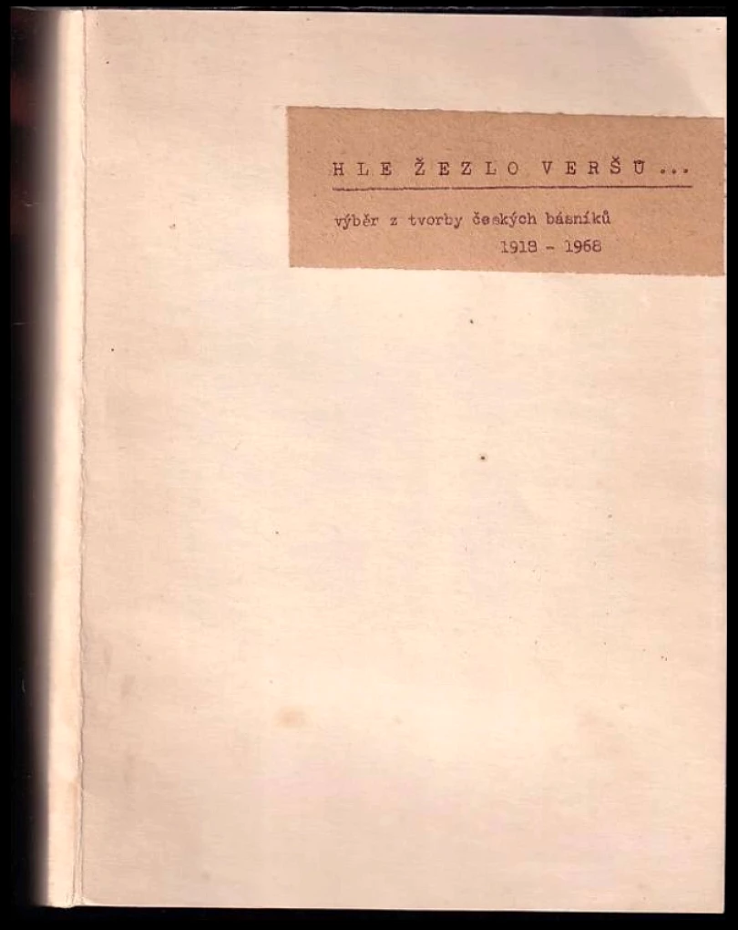 Levně Hle žezlo veršů... (, 1968)