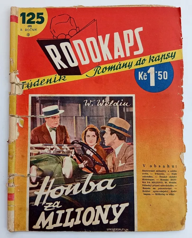 Levně Honba za miliony - Rodokaps 125 (21) - ročník III. (Wilhelm Weldin, 1937)