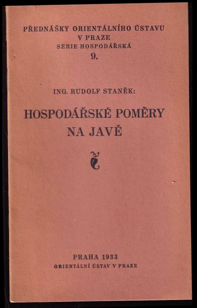 Levně Hospodářské poměry na Javě (Rudolf Staněk, 1933)