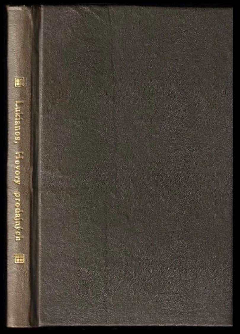 Levně Hovory prodajných (Lúkianos, 1924)
