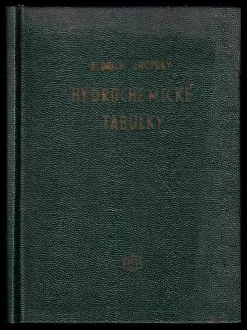 Levně Hydrochemické tabulky (Oldřich Lhotský, 1954)