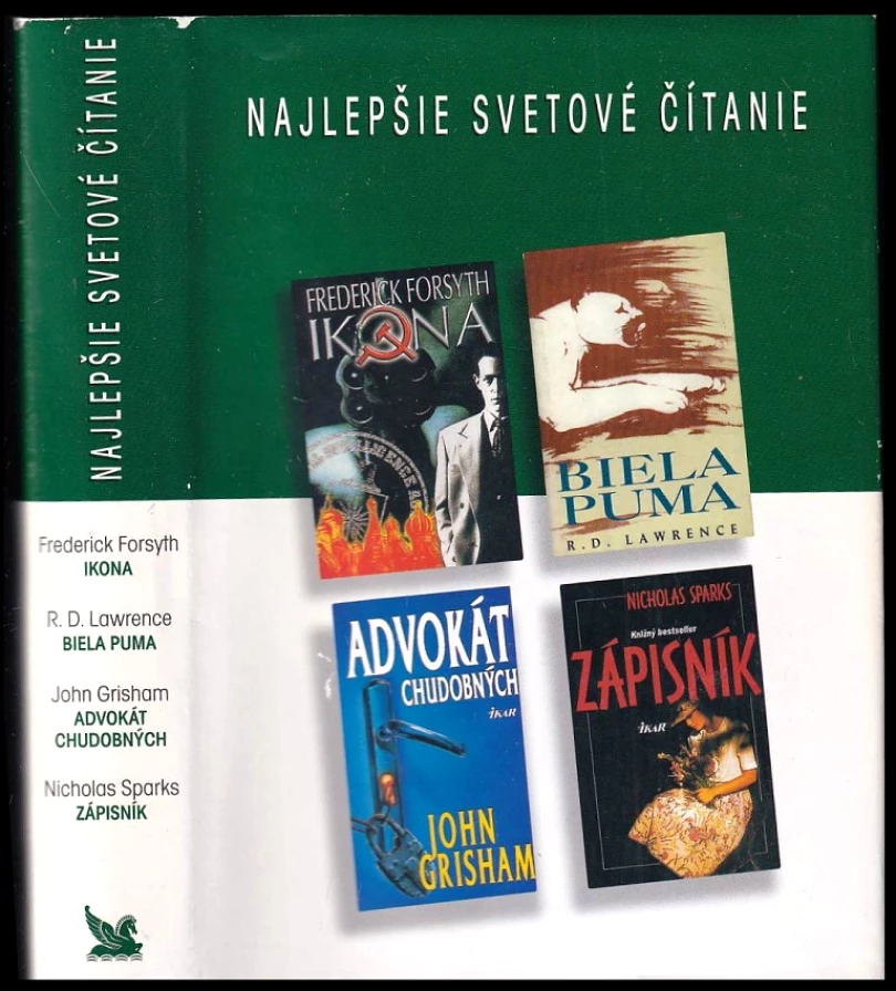 Levně Najlepšie svetové čítanie : Ikona + Biela puma + Advokát chudobných + Zápisník (John Grisham, 1999)