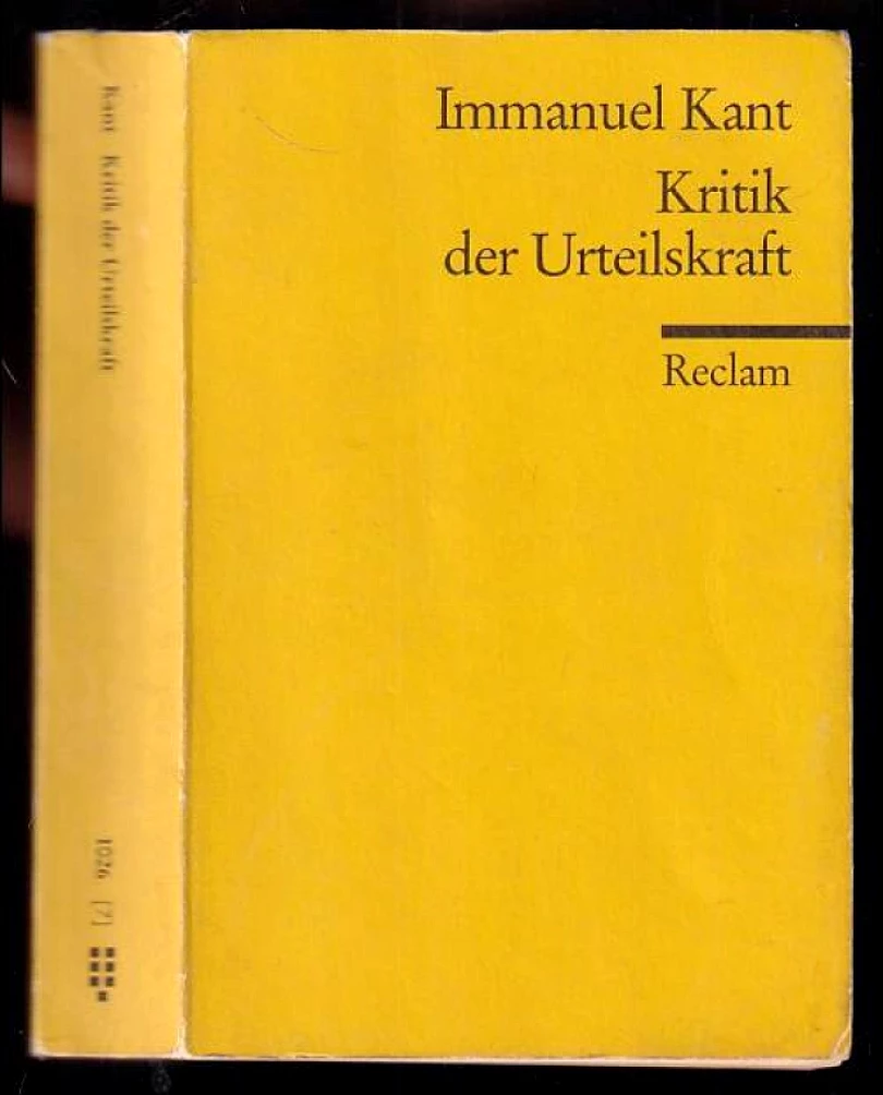 Levně Immanuel Kant - Kritik der Urteilskraft (Immanuel Kant, 1992)