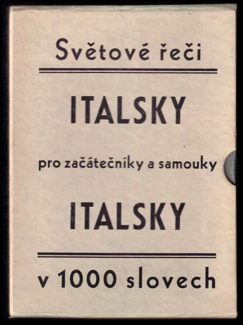 Levně Italsky v 1000 slovech (, 1930)