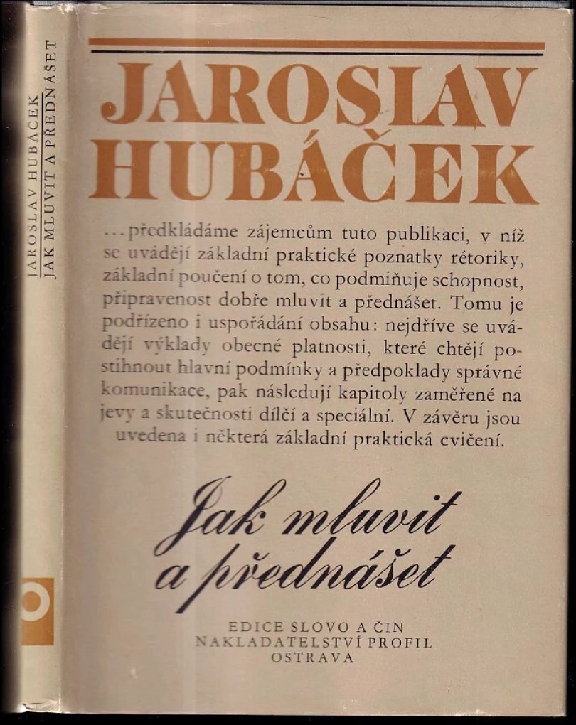Jak mluvit a přednášet (Jaroslav Hubáček, 1983)