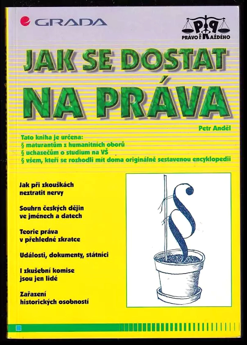 Levně Jak se dostat na práva (Petr Anděl, 1998)