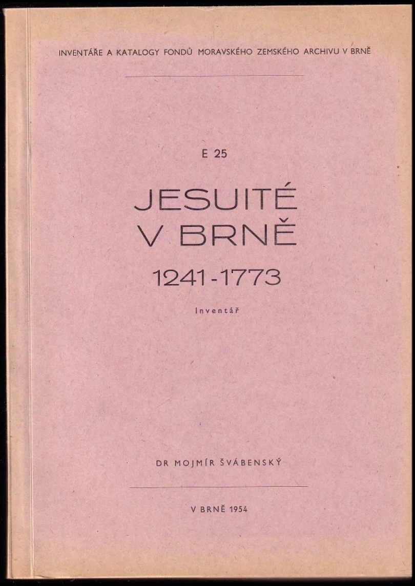 Jesuité v Brně (Mojmír Švábenský, 1954)