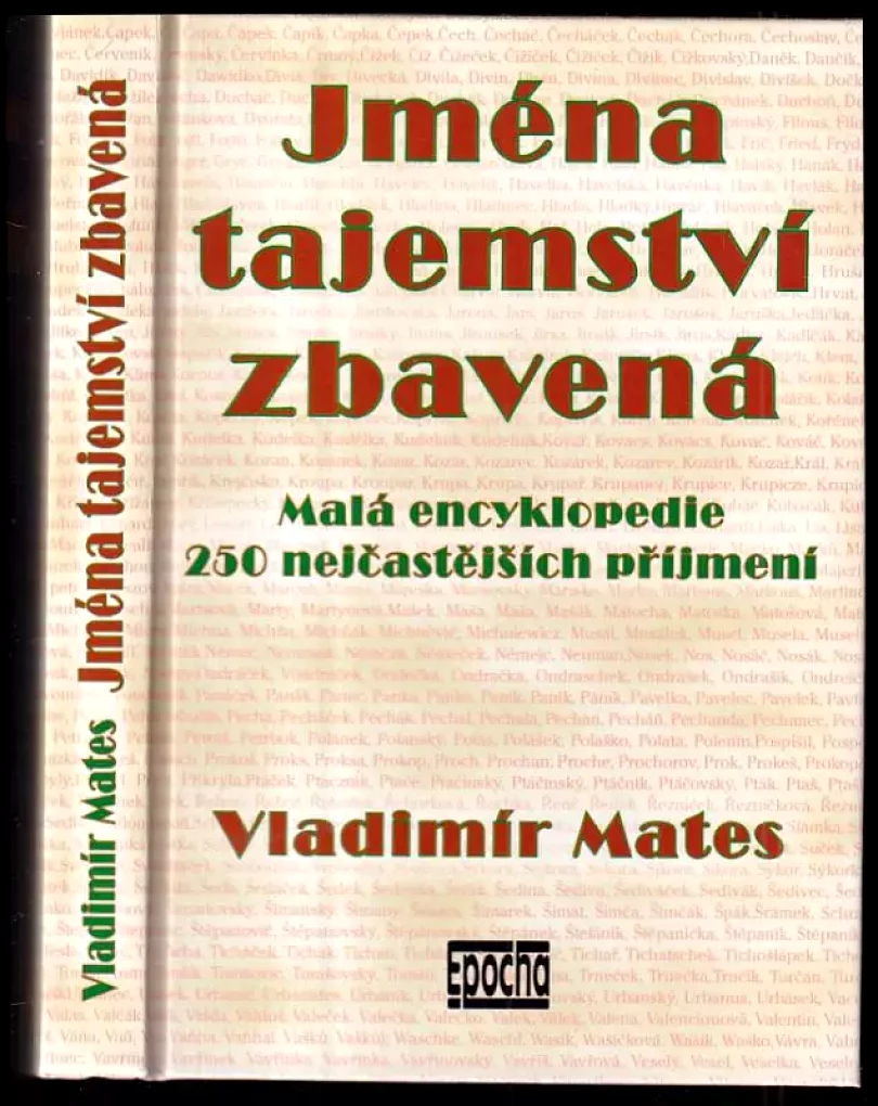 Jména tajemství zbavená (Vladimír Mates, 2002)