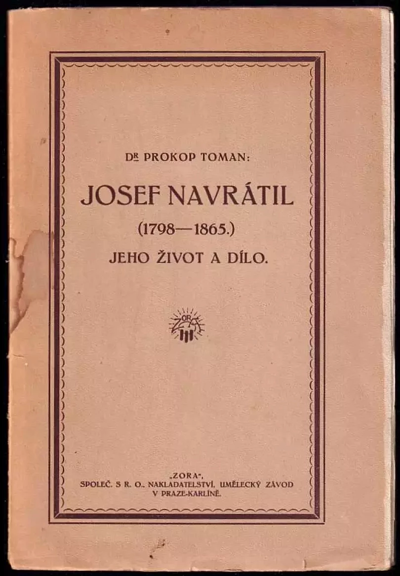 Levně Josef Navrátil (Prokop Toman, 1919)