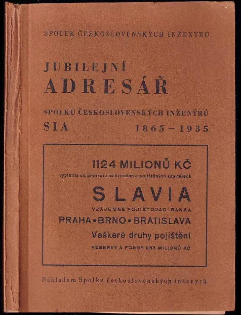 Levně Jubilejní adresář Spolku československých inženýrů 1865-1935 (, 1935)