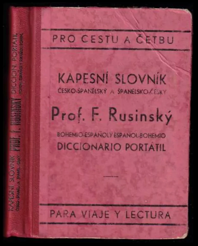 Kapesní slovník česko-španělský a španělsko-český (František Rusinský, 1949)
