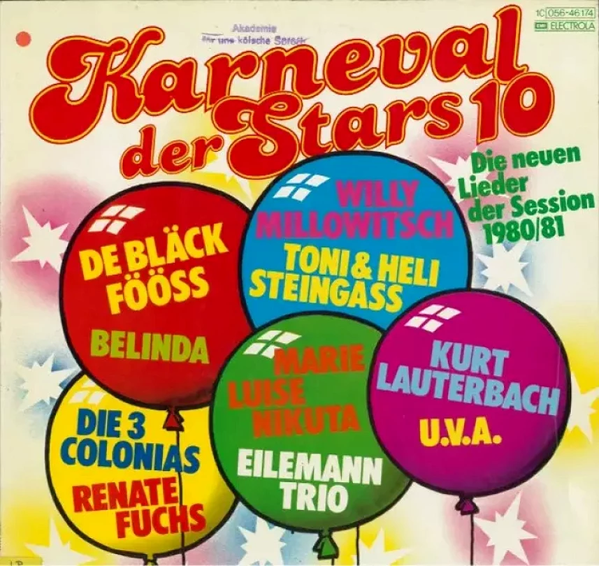 Levně Karneval Der Stars 10 - Die Neuen Lieder Der Session 1980/81 (Various, 1980)
