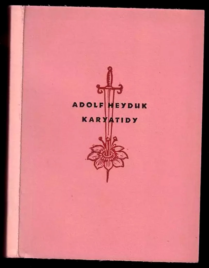 Levně Karyatidy - DŘEVORYTY FERDIŠ DUŠA, PODPIS FERDIŠ DUŠA - VÝTISK 42 Z 80 (Adolf Heyduk, 1948)
