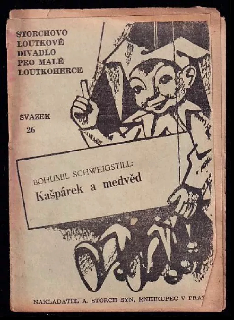Levně Kašpárek, Vašek a medvěd, aneb jak udělal Vašek prince z medvěda (Bohumil Schweigstill, 1948)