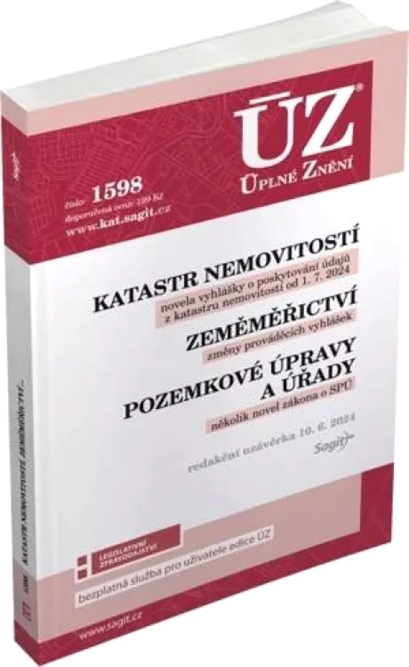 Katastr nemovitostí ; Zeměměřictví ; Pozemkové úpravy a úřady [ÚZ 2024 č. 1598] (, 2024)