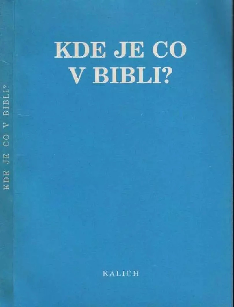 Kde je co v Bibli? (Antonín Frinta, 1992)