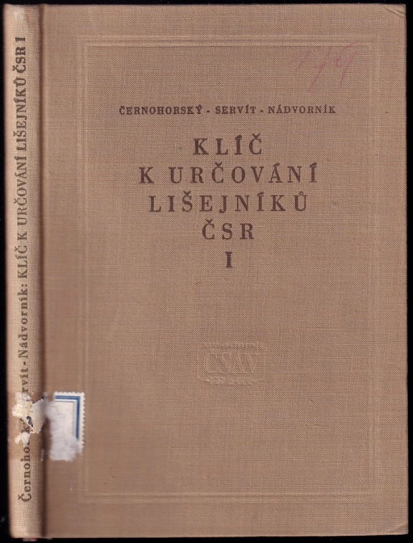 Klíč k určování lišejníků ČSR (Zdeněk Černohorský, 1956)