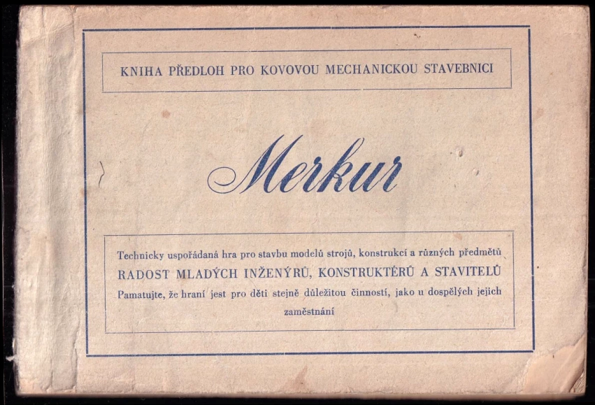 Kniha předloh pro kovovou mechanickou stavebnici Merkur (, 1957)