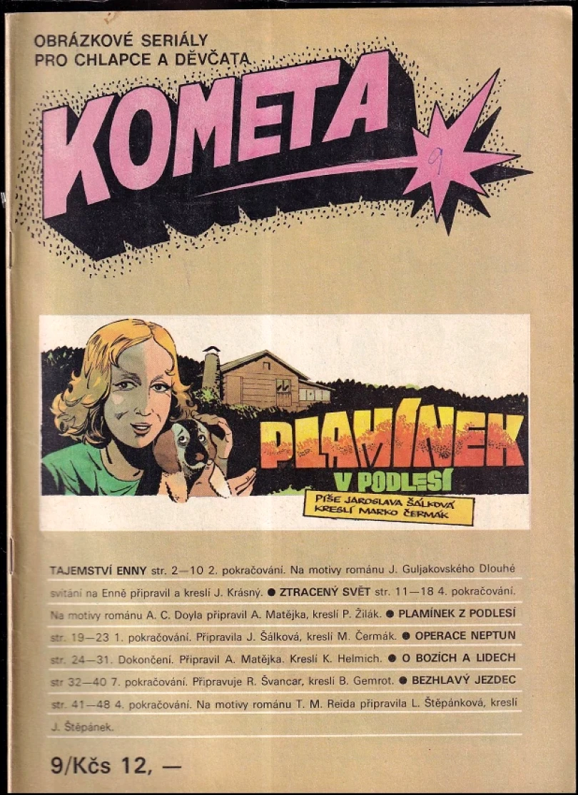 Levně Kometa 9, obrázkové seriály pro chlapce a děvčata (Jaroslava Šálková, 1990)