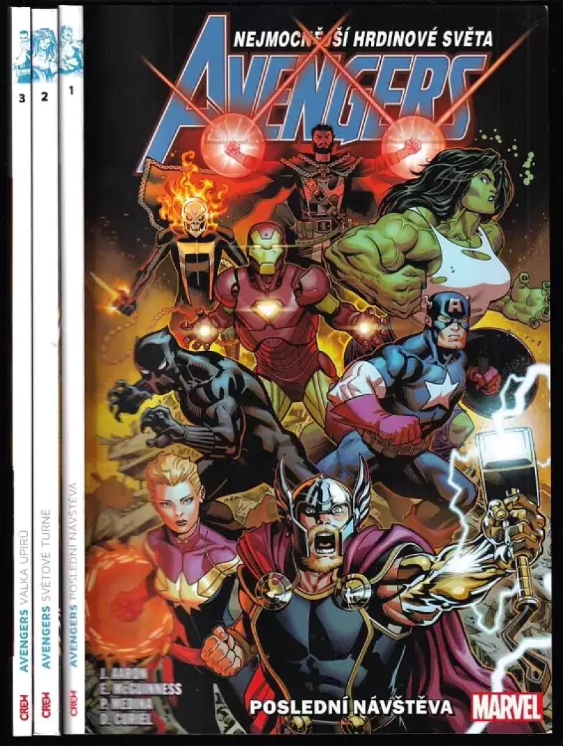 Levně KOMPLET Avengers 1 - 3 Poslední návštěva + Světové turné + Válka upírů (Jason Aaron, 2019)