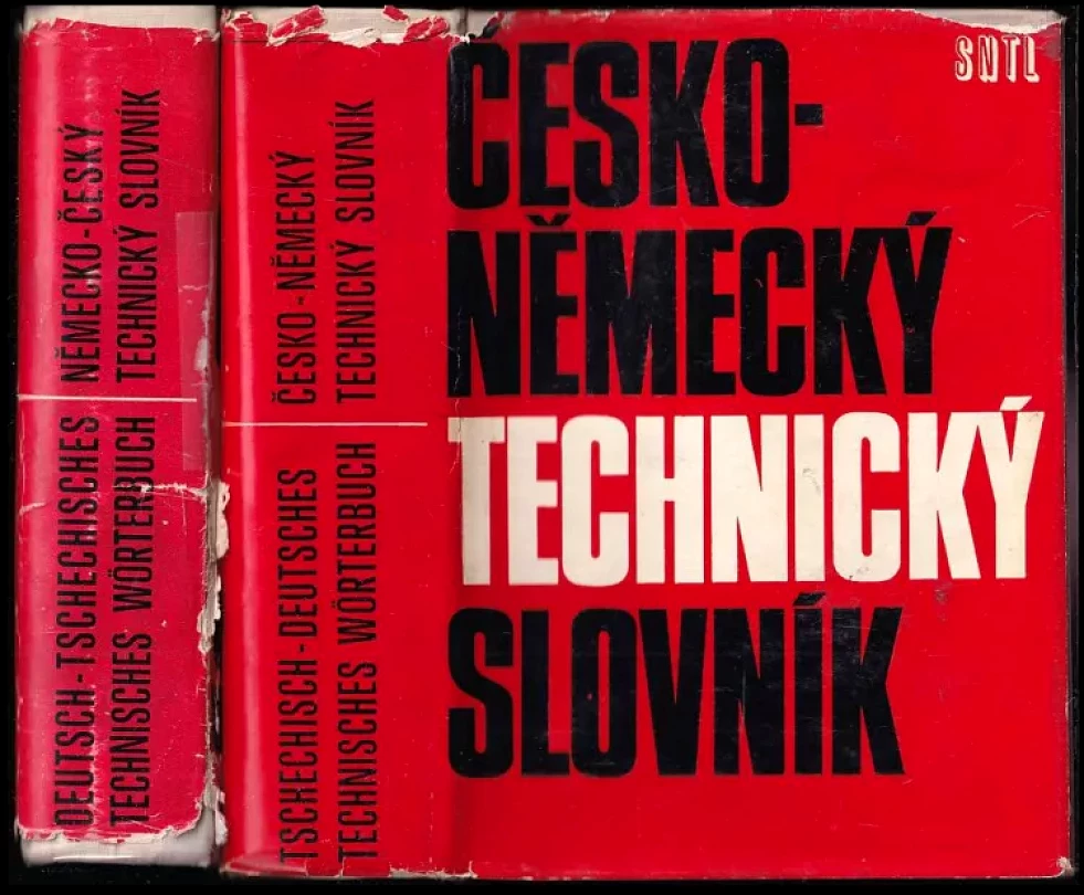 KOMPLET Česko-německý technický slovník + Německo-český technický slovník (Bohumila Kloudová, 1971)