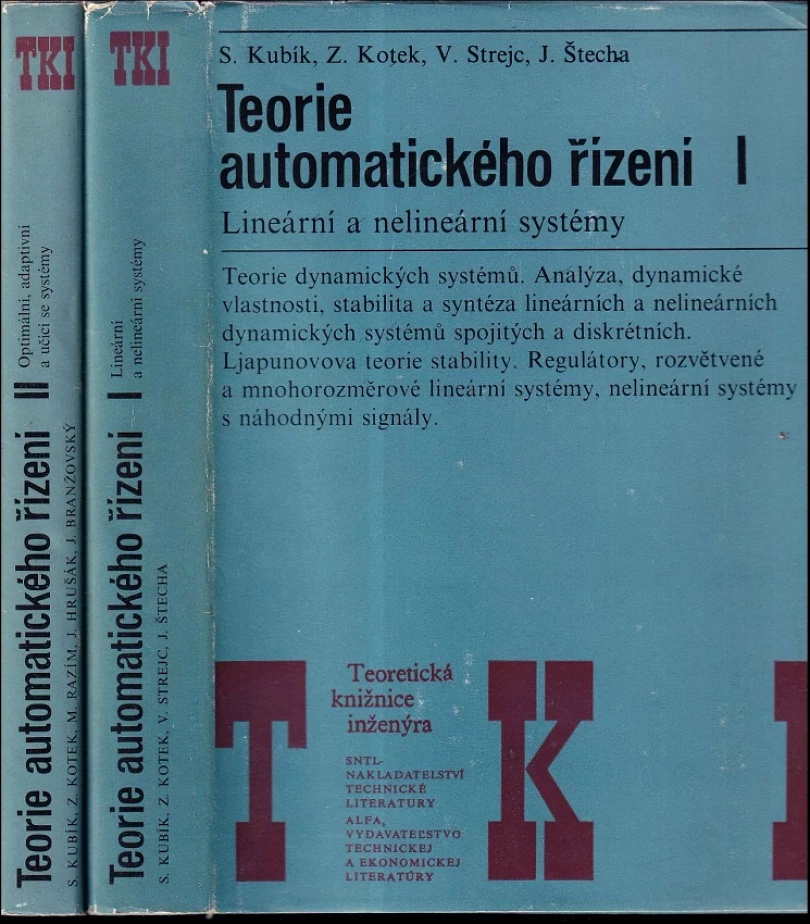 Levně KOMPLET Encyklopedie a učebnice Teorie automatického řízení 1.+2. (Vladimír Strejc, 1982)
