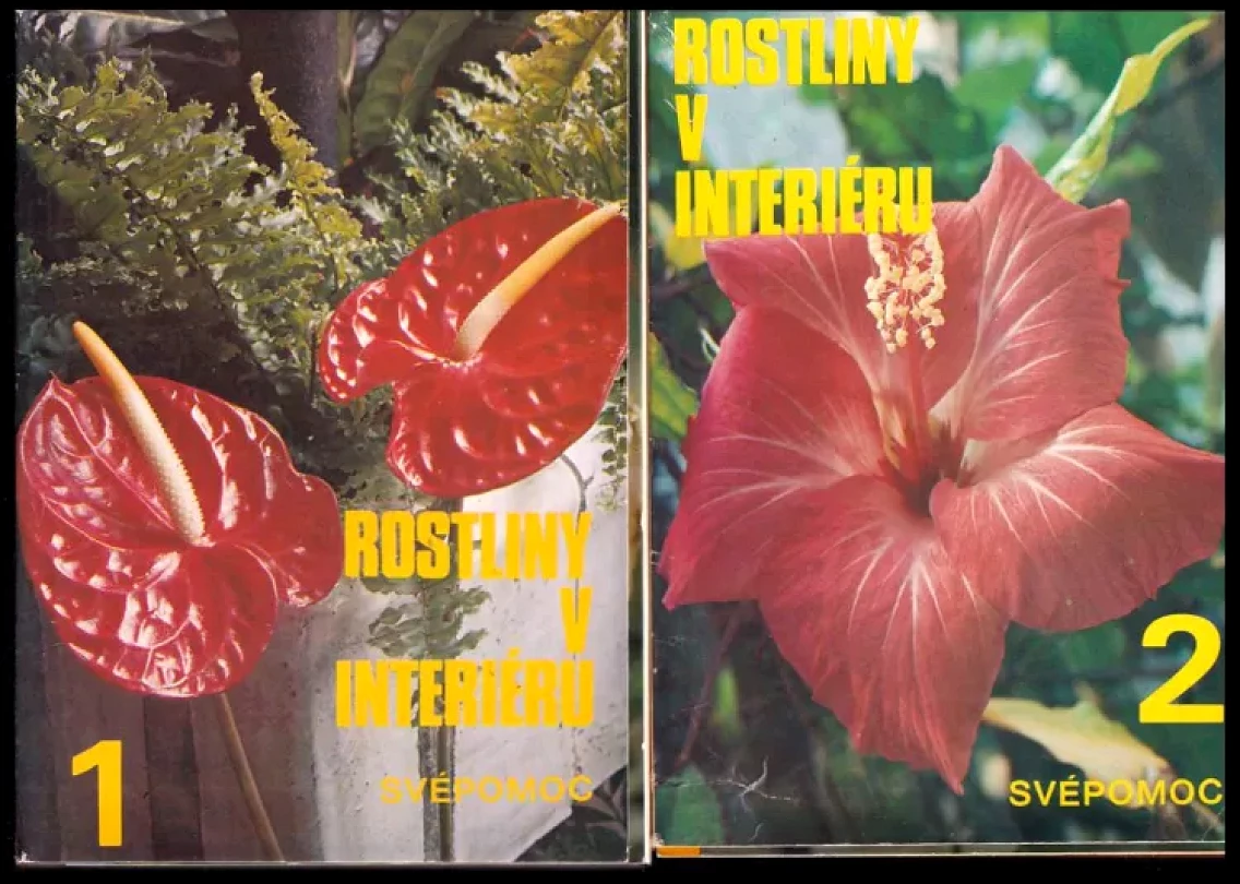 Levně KOMPLET Eva Hoffmannová 2X Rostliny v interiéru + Rostliny v interiéru II (Eva Hoffmannová, 1986)