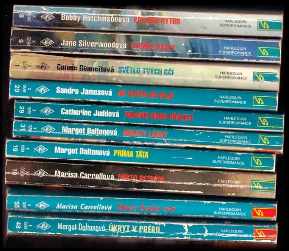 Levně KOMPLET Harlekýnky 10X Polární rytíři + Vysoké sázky + Světlo tvých očí + Na sever od ráje + Milenci nebo přátelé + Obrazy lásky + Príma táta + Mís...