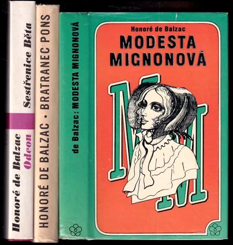 Levně KOMPLET Honoré de Balzac 3X Modesta Mignonová + Sestřenice Běta + Bratranec Pons (Honoré de Balzac, 1964)