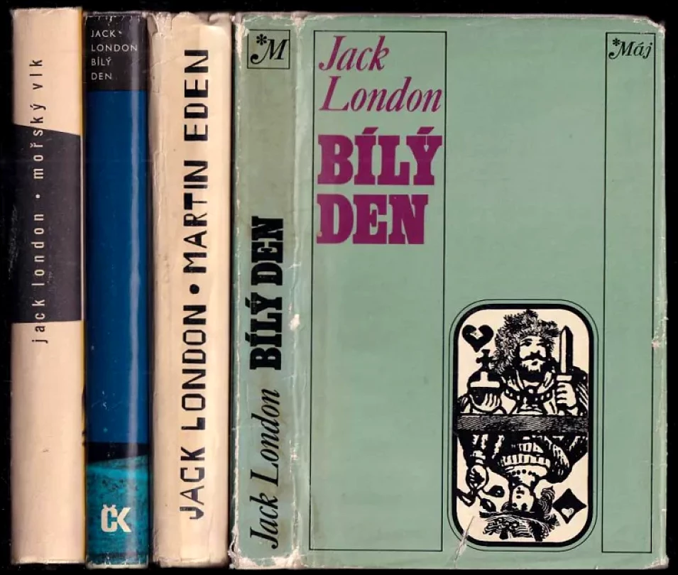 Levně KOMPLET Jack London 4X Mořský vlk + Bílý Den + Martin Eden + Bílý den (Jack London, 1959)