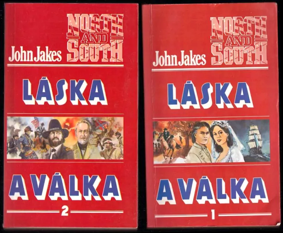 Levně KOMPLET John Jakes 2X Láska a válka 1+2 (John Jakes, 1992)