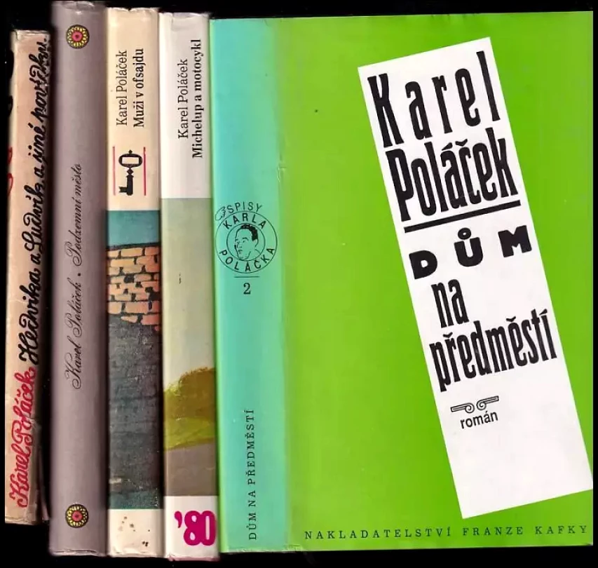 Levně KOMPLET Karel Poláček 5X Dům na předměstí + Michelup a motocykl + Muži v ofsajdu + Podzemní město + Hedvika a Ludvík (Karel Poláček, 1961)