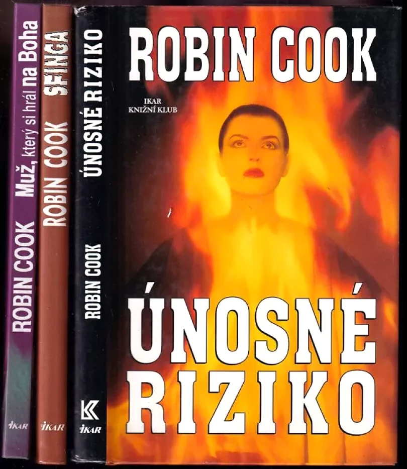 Levně KOMPLET Robin Cook 3X Muž, který si hrál na Boha + Sfinga + Únosné riziko (Robin Cook, 1992)
