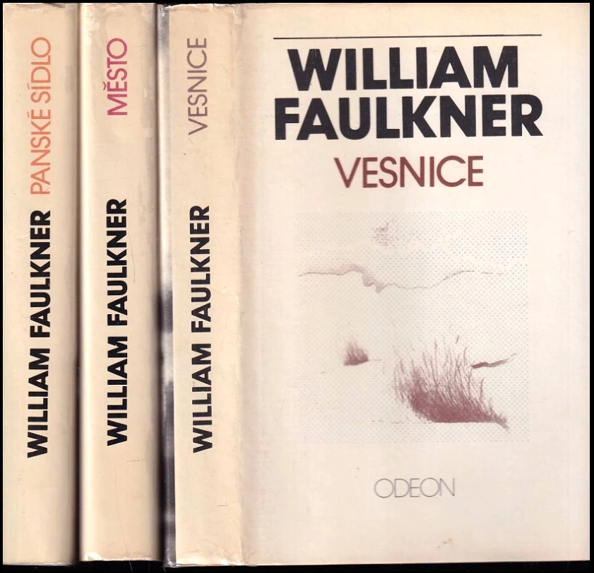 Levně KOMPLET William Faulkner 3X Vesnice + Město + Panské sídlo (William Faulkner, 1985)