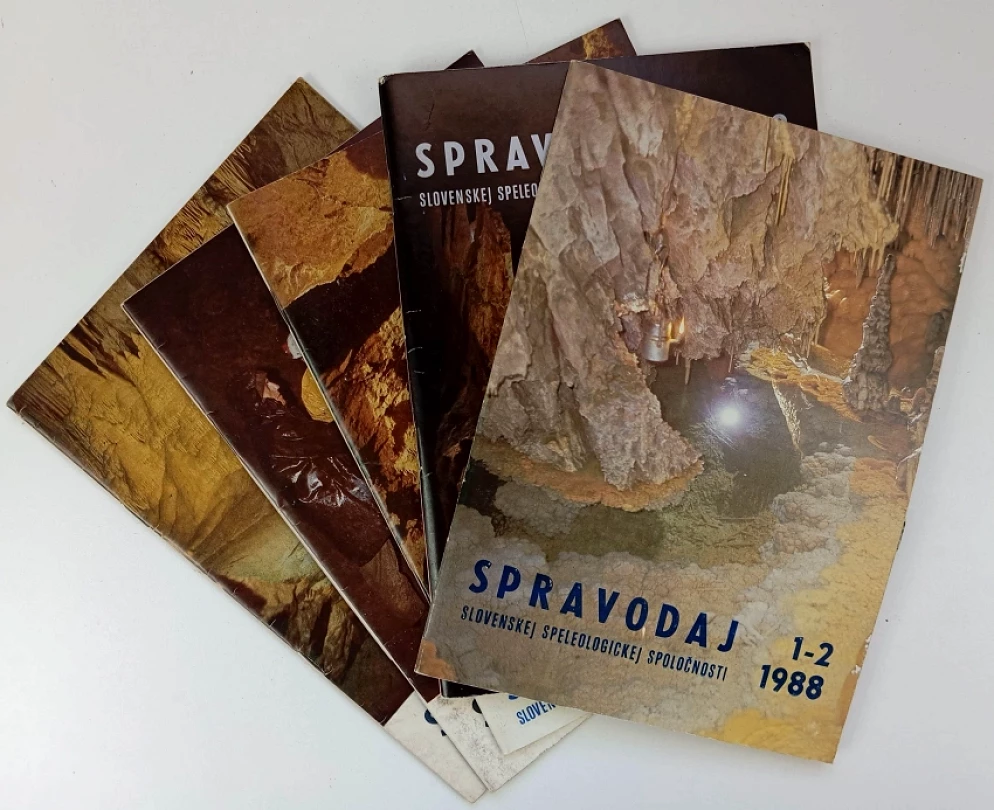 KONVOLUT DÍLŮ Spravodaj Slovenskej speleologickej spoločnosti (3/ 1981, 3/ 1983, 1/1984, 1-2/1986, 1-2/ 1988) (, 1981)