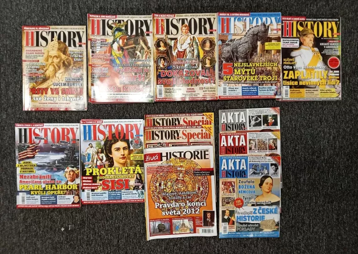Levně KONVOLUT Magazínu History 2011 - 2018 (Ilona Kučerová, 2011)