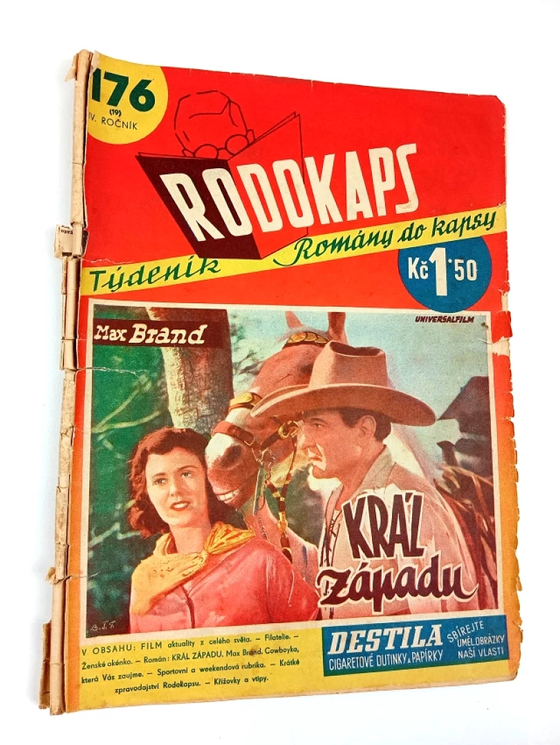 Levně Král západu, Rodokaps 176 (19), IV. ročník (Max Brand, 1938)