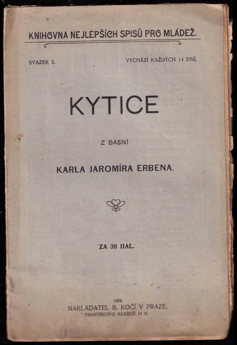 Kytice z básní Karla Jaromíra Erbena (Karel Jaromír Erben, 1909)