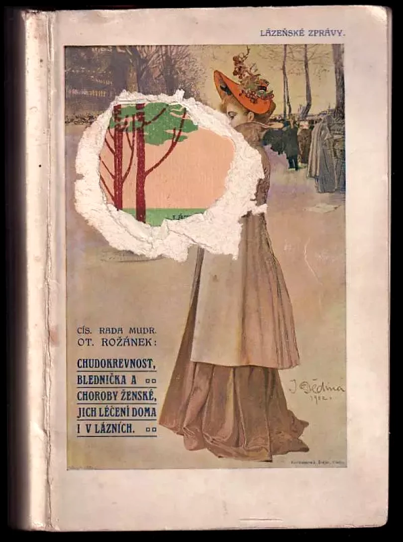 Lázeňské zprávy II. Chudokrevnost, blednička a choroby ženské : Jich léčení doma a v lázních (Otakar Rožánek, 1908)