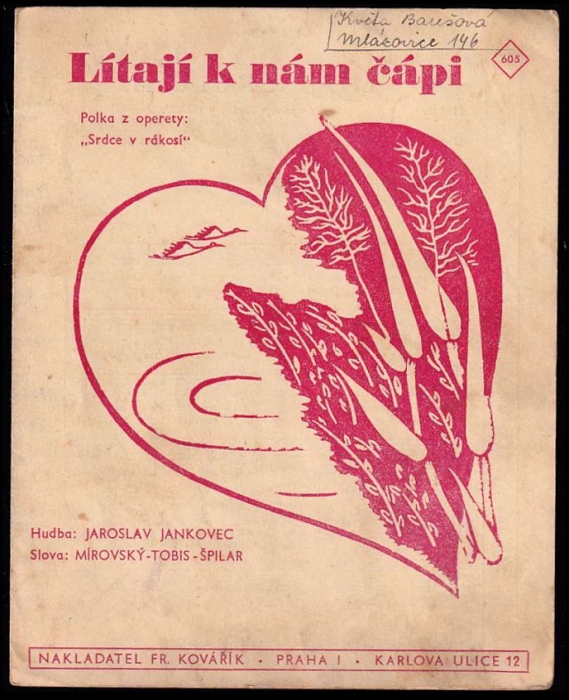 Levně Lítají k nám čápi (Jaroslav Jankovec, 1941)
