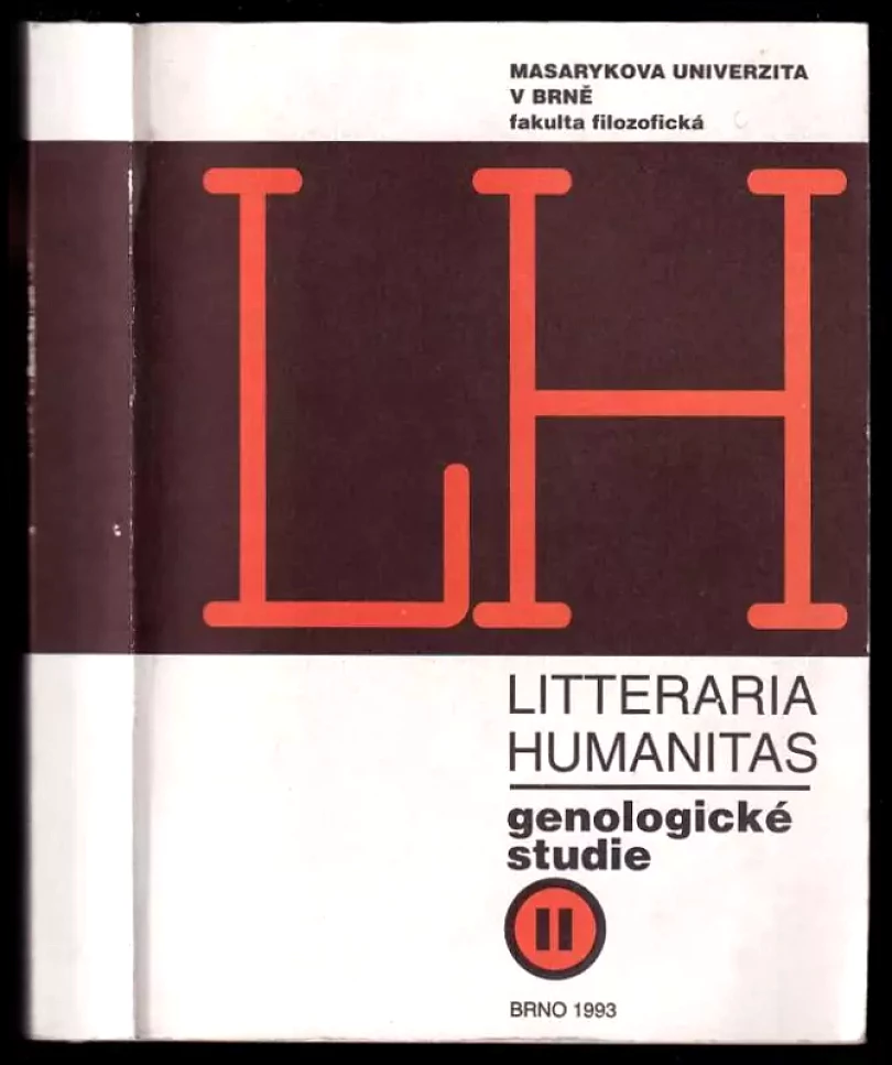 Levně Litteraria humanitas - genologické studie <<II=02>> : k poctě profesora Franka Wollmana (Danuše Kšicová, 1993)