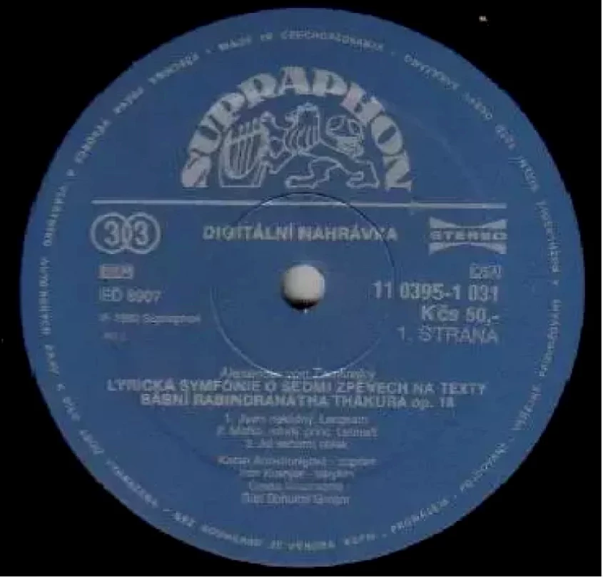 Levně Lyrische Symphonie - Lyrická Symfonie (The Czech Philharmonic Orchestra, 1990)