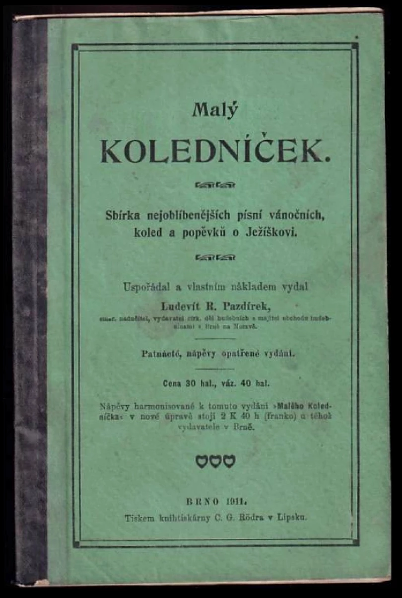 Levně Malý koledníček (Ludevít Rajmund Pazdírek, 1911)