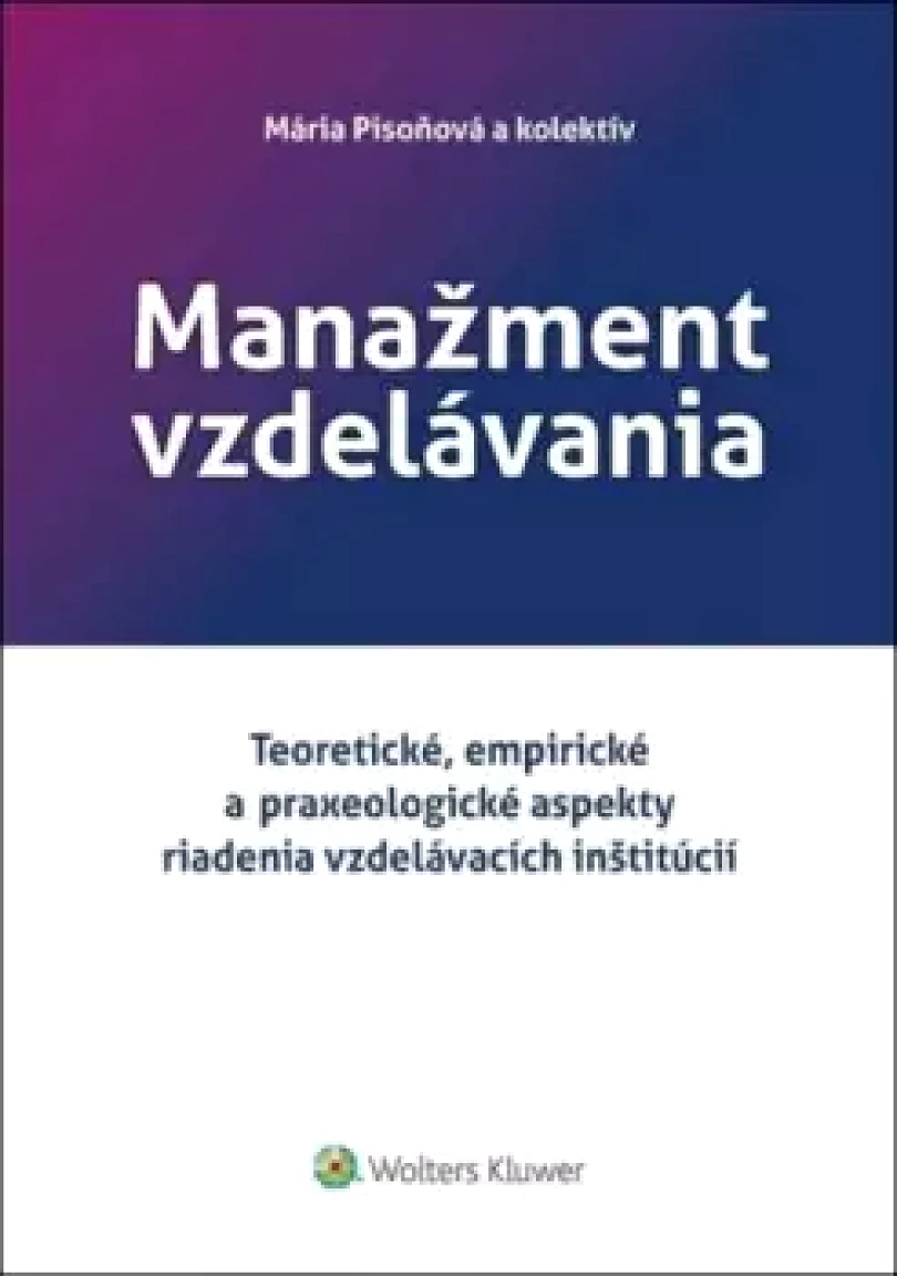 Levně Manažment vzdelávania (Mária Pisoňová, 2021)