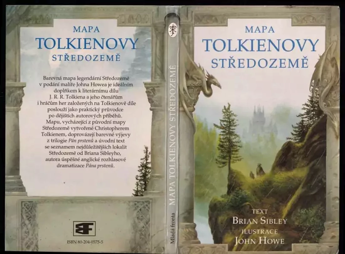 Levně Mapa Tolkienovy Středozemě - Pán prstenů (Brian Sibley, 1996)