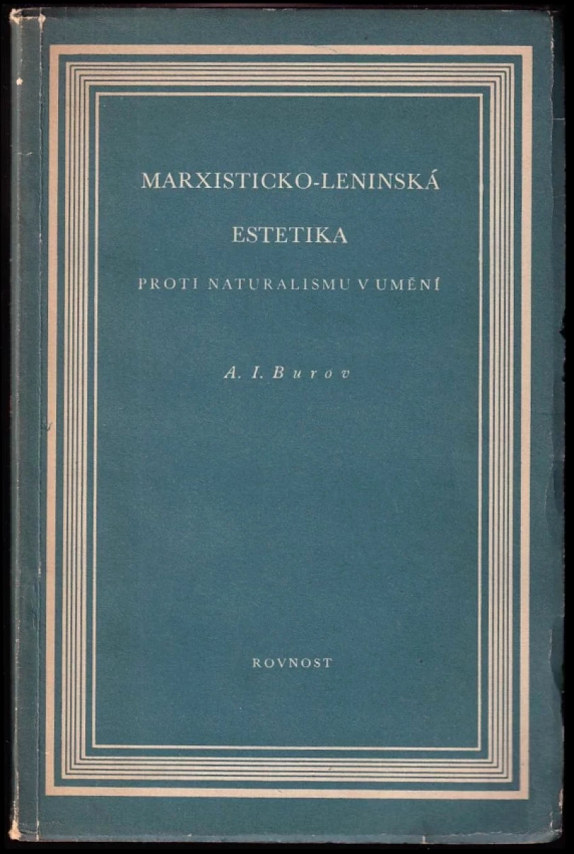 Marxisticko-leninská estetika (Aleksandr Ivanovič Burov, 1951)
