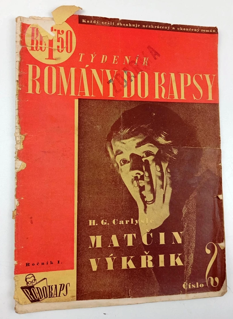 Matčin výkřik, Romány do kapsy 2, I. ročník (H. G. Carlysle, 1935)