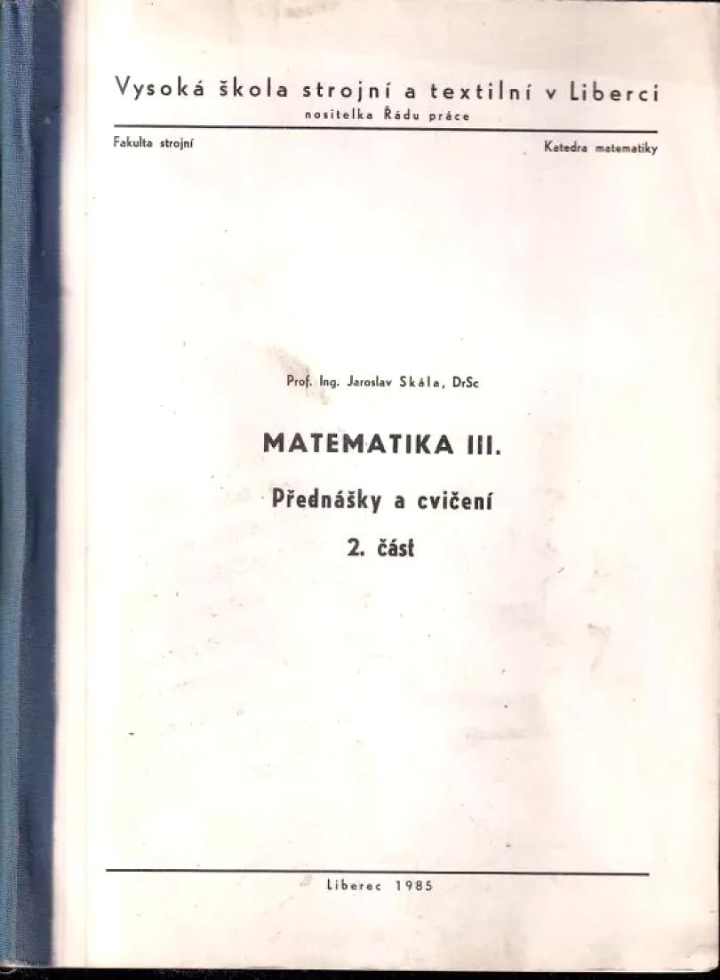 Levně Matematika (Jaroslav Skála, 1985)