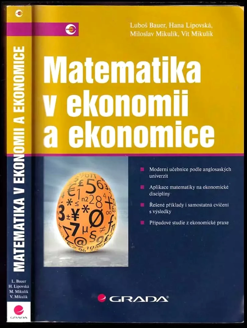 Matematika v ekonomii a ekonomice (Luboš Bauer, 2015)